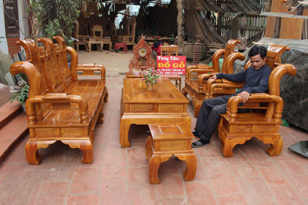 bo ban ghe tan thuy hoang go do
