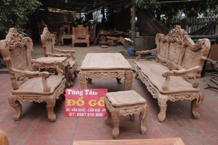 bộ bàn ghế louis