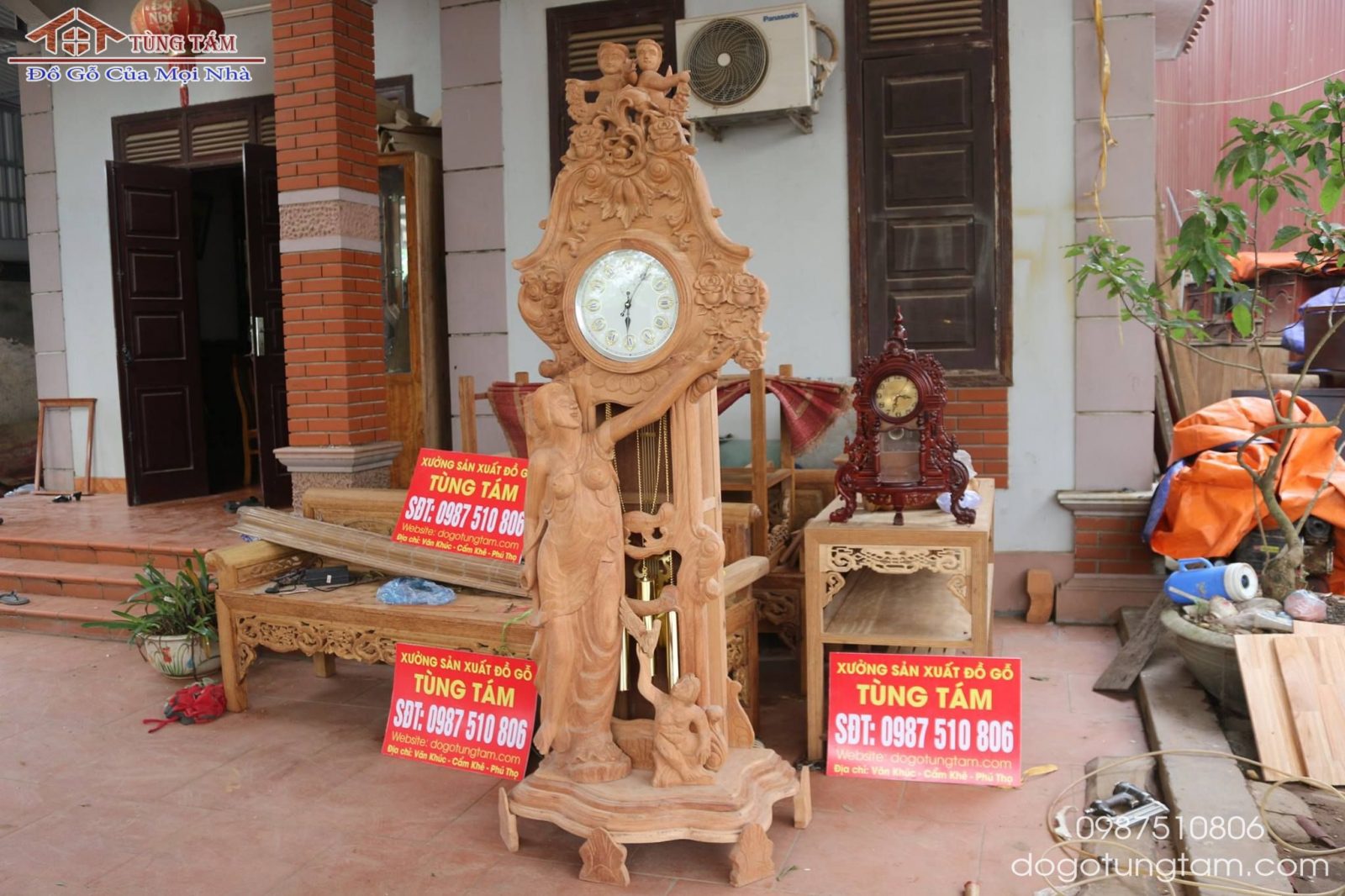 dong ho co tien go do khach viet tri phu tho