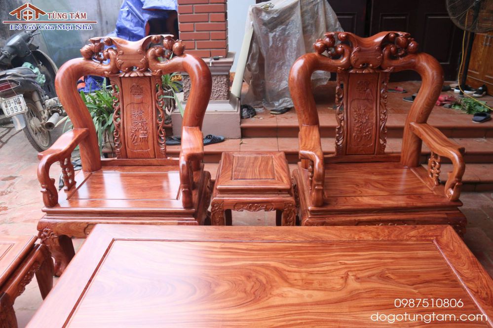 bàn ghế minh quốc đào chim gỗ hương đá