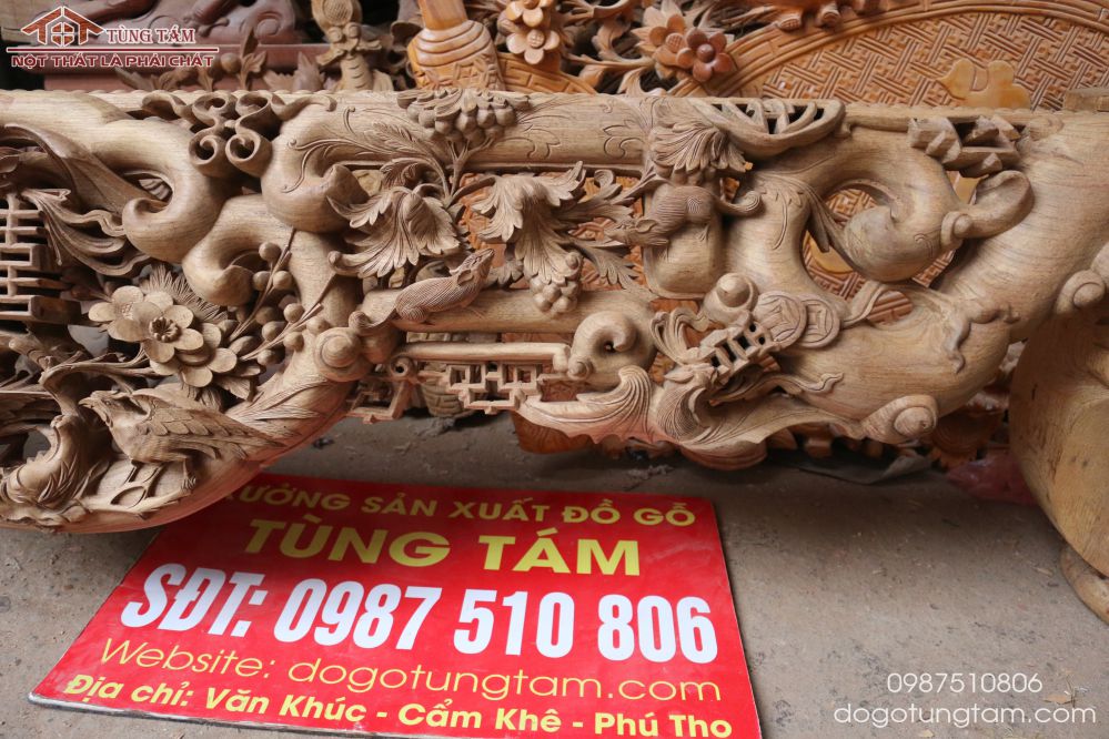 sập ngũ phúc cài mai
