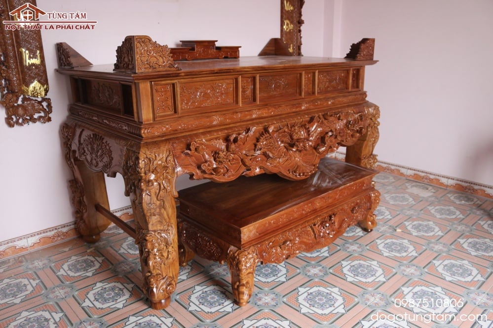sập thờ gỗ gụ