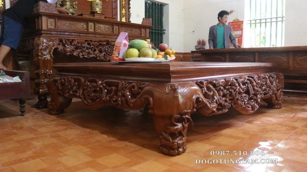 sập gụ 1m8 2m2
