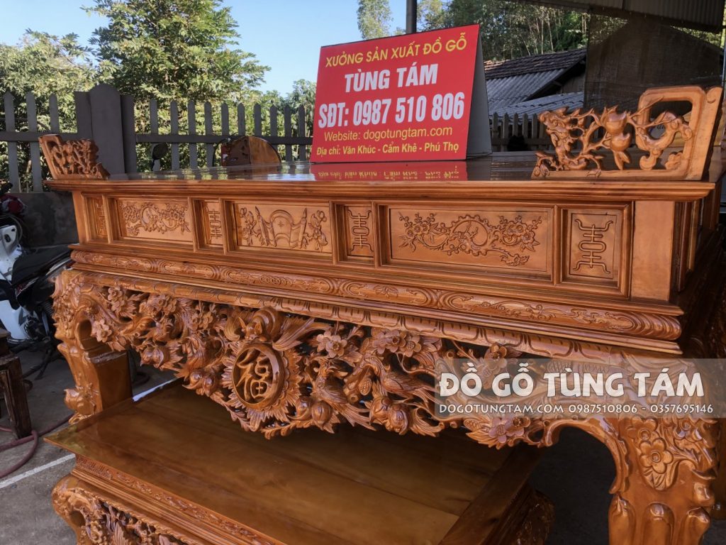 Bàn thờ gỗ mít ta
