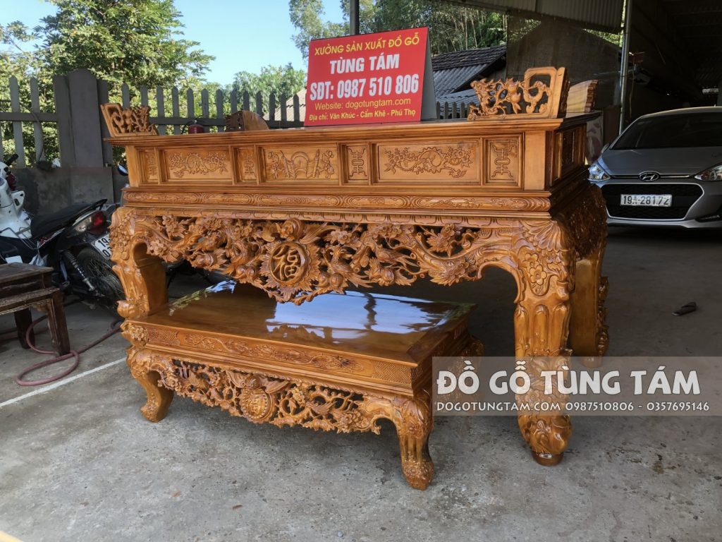 Bàn thờ gỗ mít ta