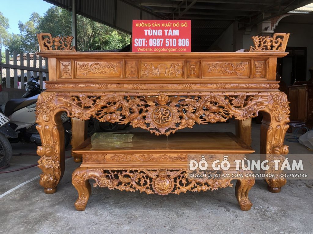 Bàn thờ gỗ mít ta