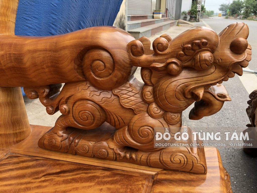 Bàn Ghế Gỗ Đinh Thối Chọn Vân Chun Trạm Nghê Bảo Đỉnh