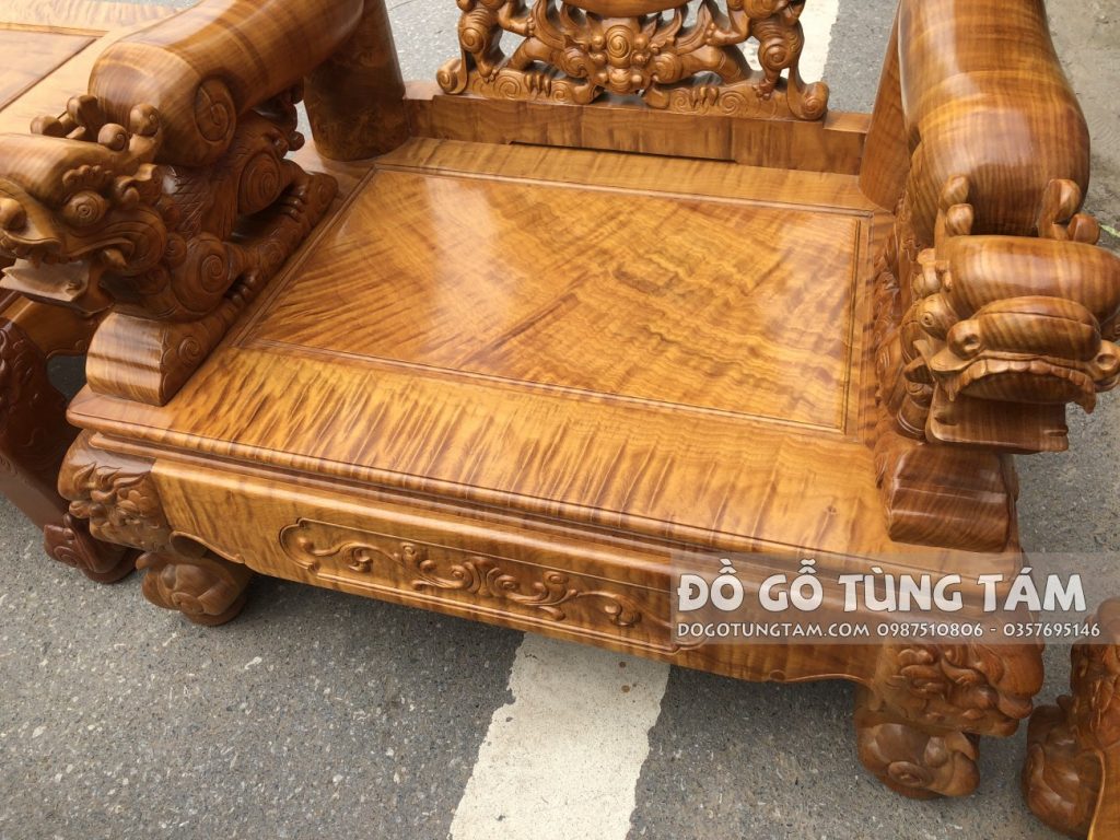 Bàn Ghế Gỗ Đinh Thối Chọn Vân Chun Trạm Nghê Bảo Đỉnh