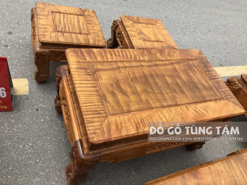 Bàn Ghế Gỗ Đinh Thối Chọn Vân Chun Trạm Nghê Bảo Đỉnh