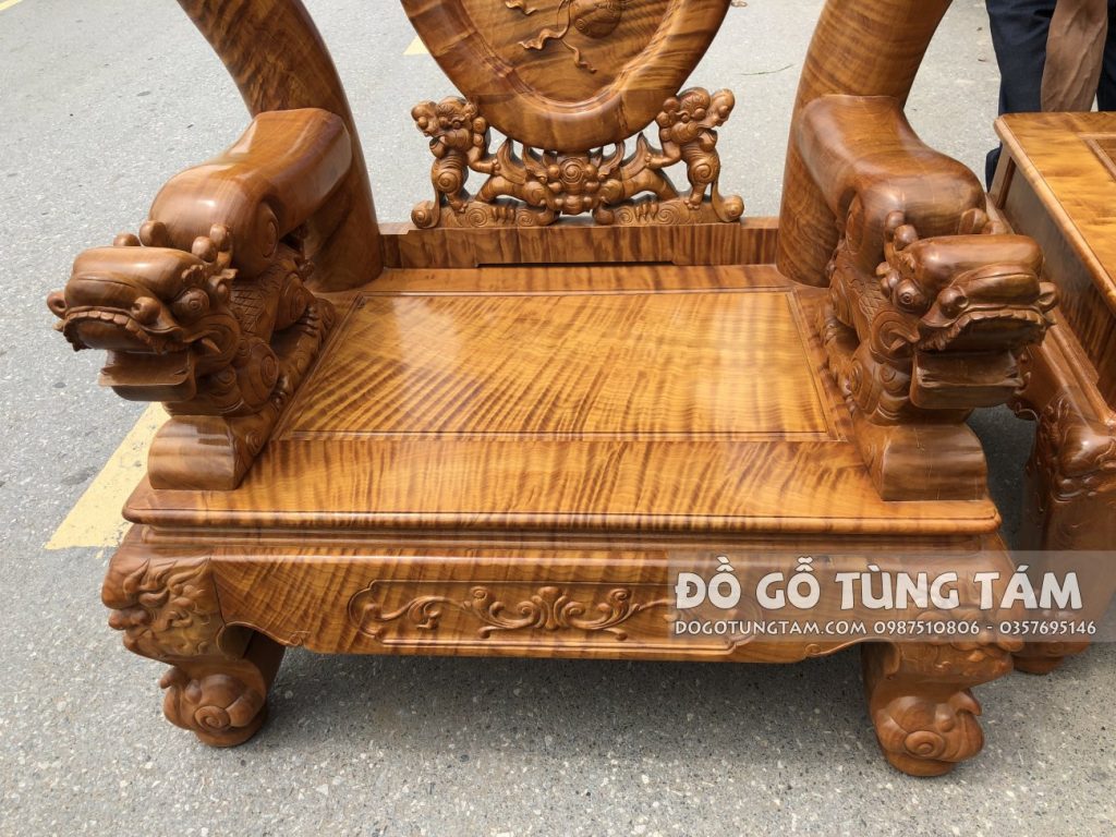 Bàn Ghế Gỗ Đinh Thối Chọn Vân Chun Trạm Nghê Bảo Đỉnh