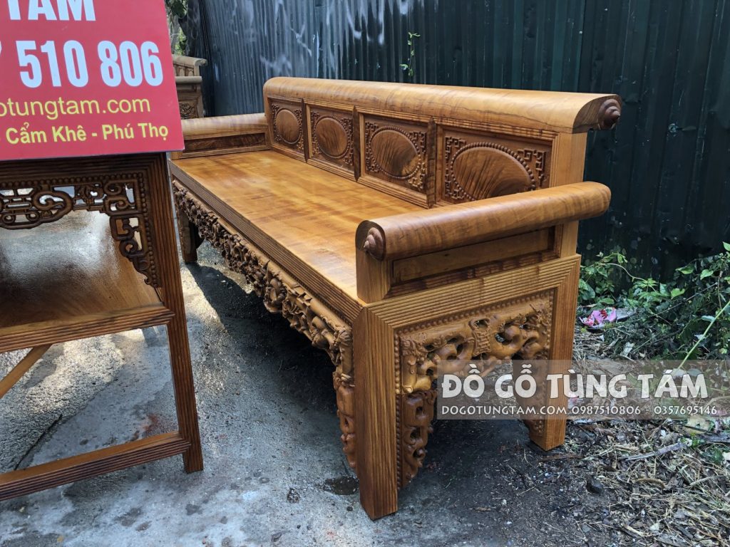 ghế trường kỷ gỗ đinh chun